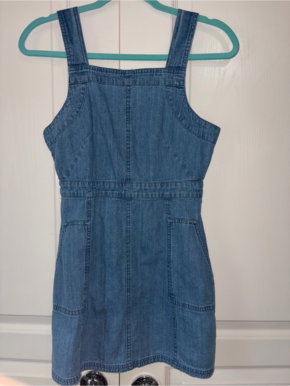 ASOS DESIGN SOFT DENIM PINAFORE size 2 - Picture 4 of 7